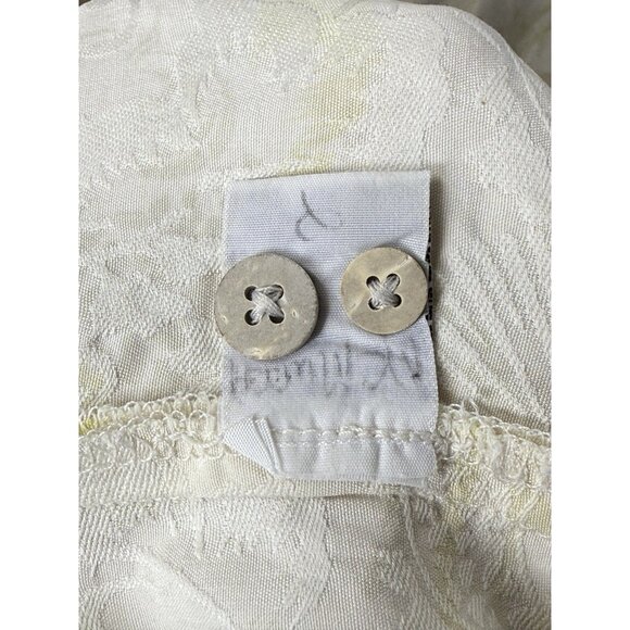 Tommy Bahama Men's Large Silk Beige Short Sleeve Button Up Shirt Floral - Picture 9 of 9